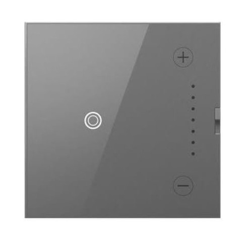 Legrand adorne Touch Multi-location LED Illuminated Square Companion Dimmer, Magnesium