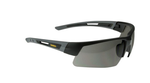 DeWalt Crosscut Safety Glasses Smoke Lens Black Frame 1 pc