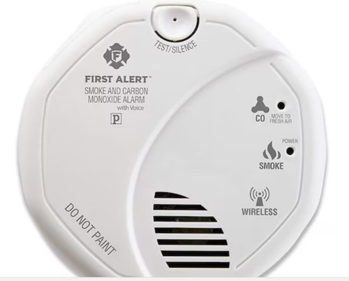 First Alert Battery-Operated Combination Smoke and Carbon Monoxide Detector with Voice Alert