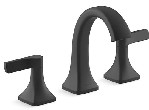 KOHLER Maxton Matte Black Bathroom Sink Faucet