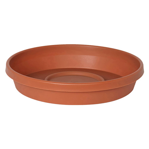 Fiskars 51020C 17-Inch outside diameter Terratray Planter Tray, Color Clay