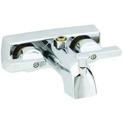 American Brass 381 RV Metallic Tub/Shower Diverter with Lever Handles, Vacuum Breaker and Shower Kit 4" - Chrome