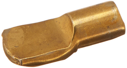 Slide-Co 243393 Shelf Support Peg, 7 mm., Brass Plated Metal (8 Pack)