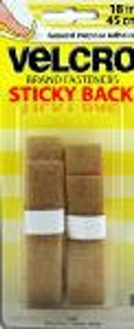 Velcro 90080 3/4" X 18" Beige Sticky Back Velcro