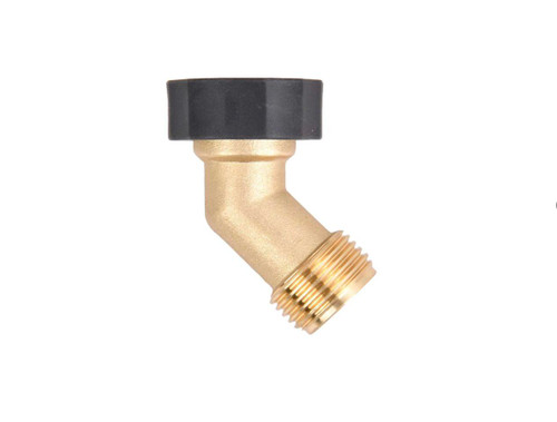 Ace 3/4 in. Brass Threaded Male/Female Gooseneck Hose Adapter