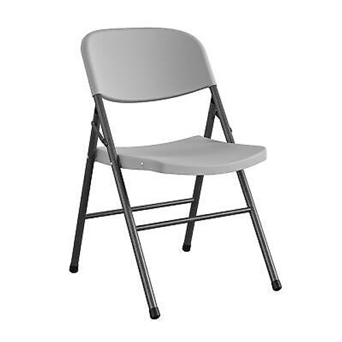 Gray Home Decor Commercial Standard Folding Chair with Solid Seat