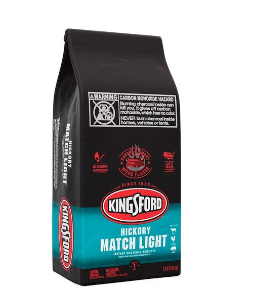 Kingsford Match Light 4-lb Hickory Charcoal Briquettes