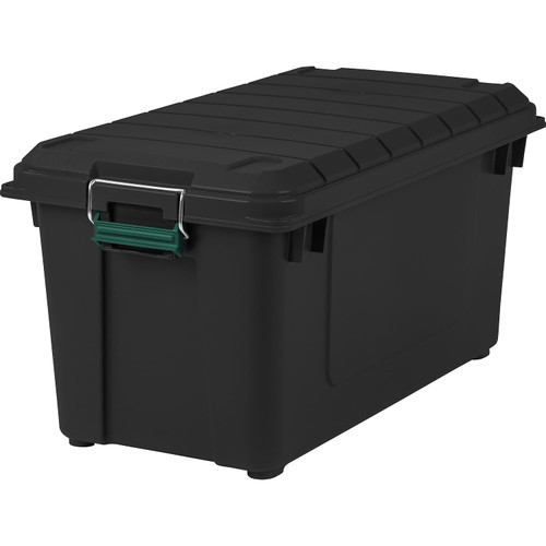 IRIS 82 Quart WeatherPro™ Storage Box, Store-It-All Utility Tote, Black