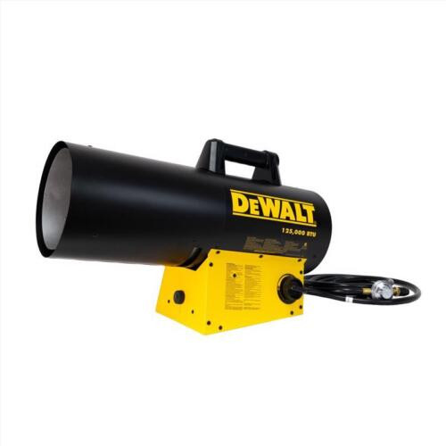 DeWalt DXH125FAV 125 000 BTU/hr. 3000 Sq. Ft. Forced Air LP Gas Portable Heater