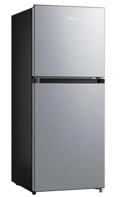 Midea Compact Refrigerator 2-Door 4.5 cu ft, Black and Silver MRM45D3ASL