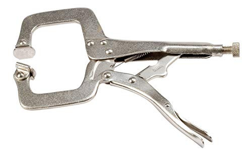 Forney 3-3/4 in. x 3 in. D Metal Locking C-Clamp Silver 1 each