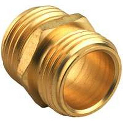 Gilmour 3/4 Brass Threaded Double Male Hose Connector