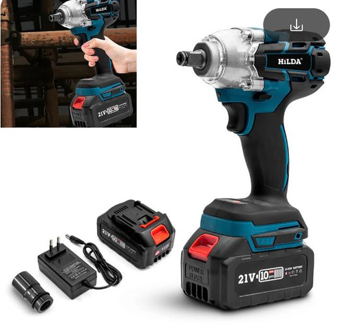 520N.m Cordless Electric Impact Wrench Brushless Electric Wrench Hand Drill Socket Power Tool For Makita 388V Battery