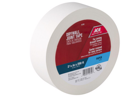 Ace 250 ft. L X 2-1/16 in. W Paper White Drywall Joint Tape