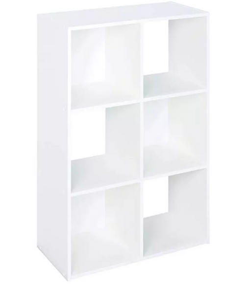 ClosetMaid 8996 Cubeicals Organizer, 6-Cube, White(BOX DAMAGED)