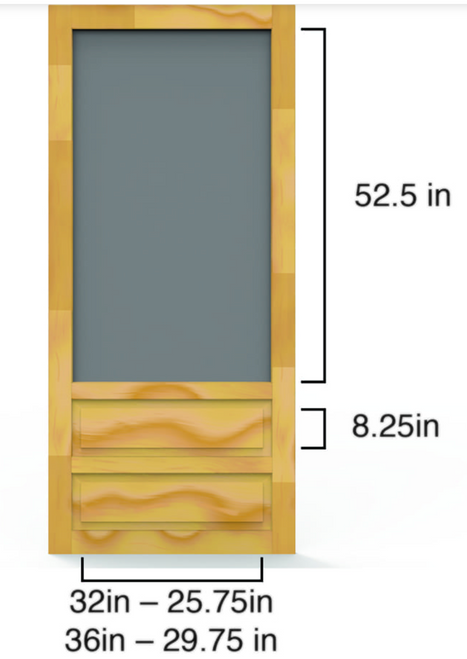 Hampton Wood Screen Door