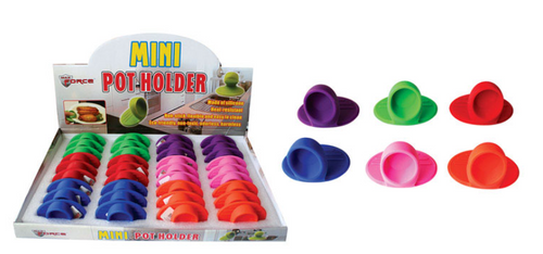 Max Force 2 In. W X 3 In. L Assorted Colors Silicone Mini Pot Holder