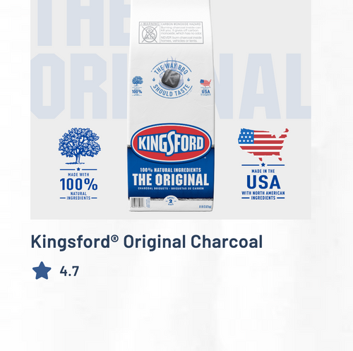 Kingsford All Natural Original Charcoal Briquettes 8 lb