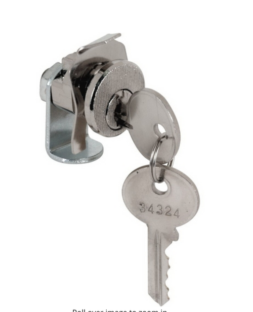 Prime-Line Brushed Nickel Steel Clockwise Mailbox Lock