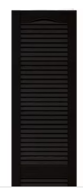 Vantage 14.563-in W x 71.813-in H Black Exterior Shutters (2-Pack)(PKG TORN)