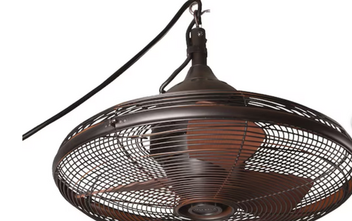 Harbor Breeze Valdosta 20-in Oil Rubbed Bronze Indoor/Outdoor Cage Ceiling Fan (3-Blade)(BOX DAMAGE)