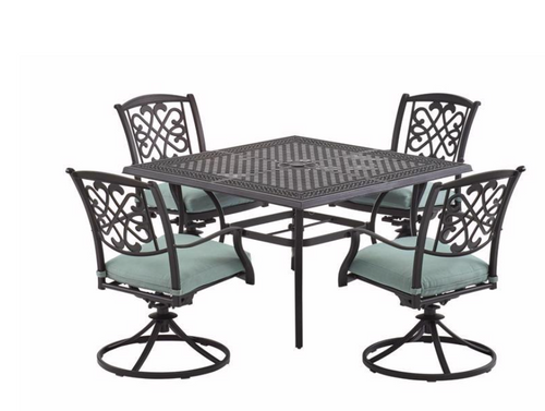 Living Accents Glenridge 5 pc Dining Set Seafoam(PICKUP ONLY)