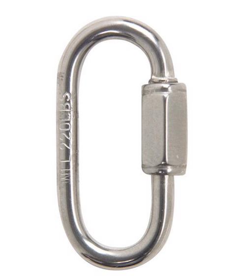 Campbell Polished Stainless Steel Quick Link 220 lb 1-3/8 in. L