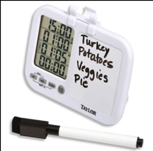 Taylor Digital Plastic Timer with Whiteboard