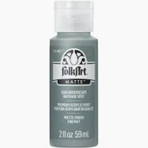 Plaid FolkArt Satin Greenscape Hobby Paint 2 oz. (Pack of 3)