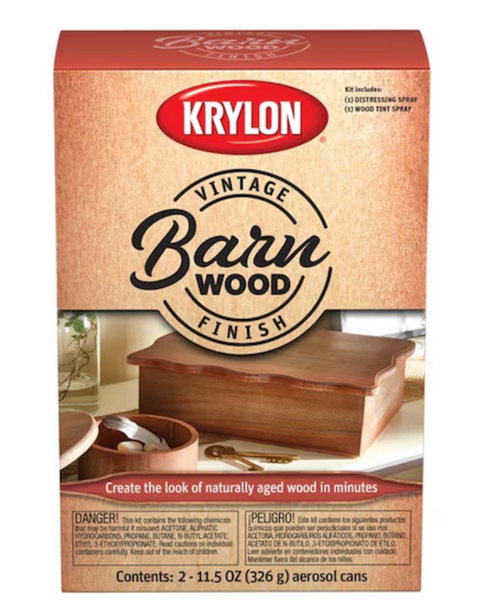 11.5 oz Vintage Finish Barn Wood Paint Kit