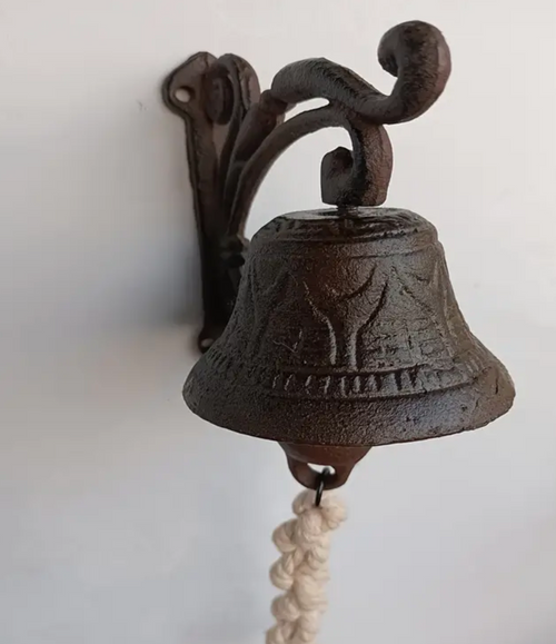 1pc American Country Style Iron Bell For Door, Garden Yard Decoration