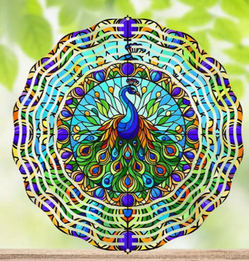 Peacock Wind Spinner