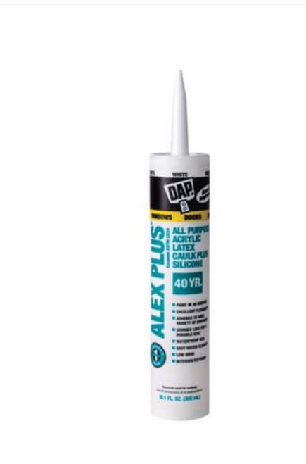 DAP Alex Plus White Acrylic Latex All Purpose Caulk 10.1 oz