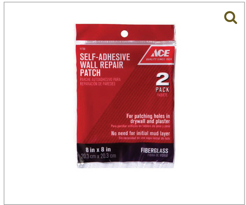 ACE 461981 Wall Repair Patch, White, 2/PK