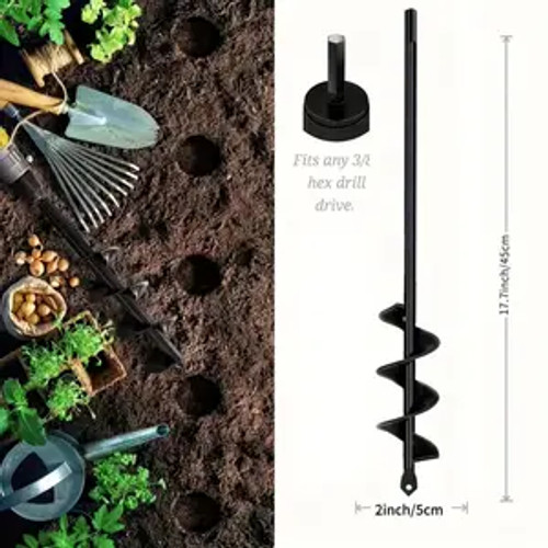 Ultra-Durable Garden Spiral Drill Bit Set