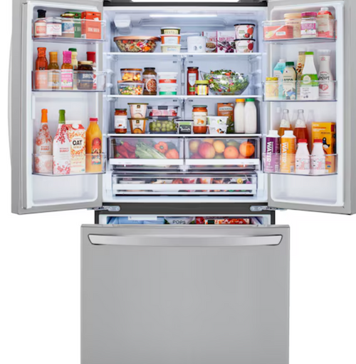 LG Cooling Door+ 28.7-cu ft French Door Refrigerator with Ice Maker