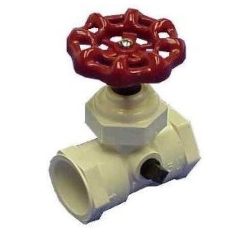 King Brothers Inc. SWP-0750-S 3/4-Inch Compression PVC Stop Waste Valve, Bronze