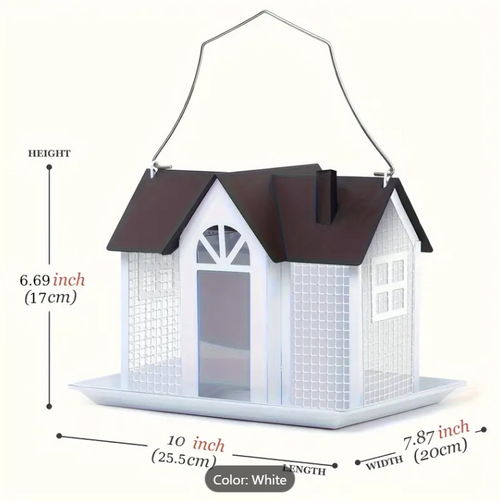 Iron Alloy Bird Feeder House