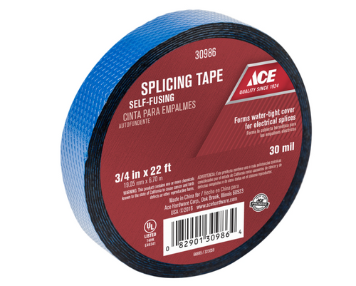 Ace 3/4 in. W X 22 ft. L Blue Rubber Splicing Tape