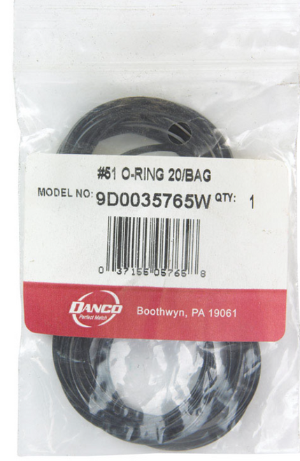 Danco 1-5/8 in. D X 1-1/2 in. D Rubber O-Ring 20 pk