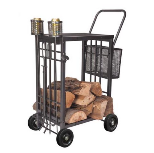 Black Steel Campfire Caddy cart