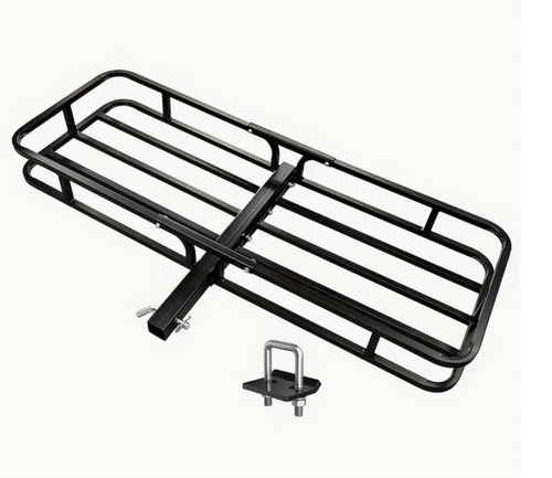 Basket Rack 53"(L) X 19"(W) X 5.5"(H) Universal Hitch Mount Luggage Carrier