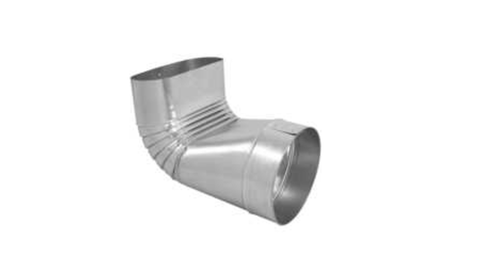 IMPERIAL 6-in Galvanized Steel 90 Degree Round To Oval Duct Boot | GVL0239-A