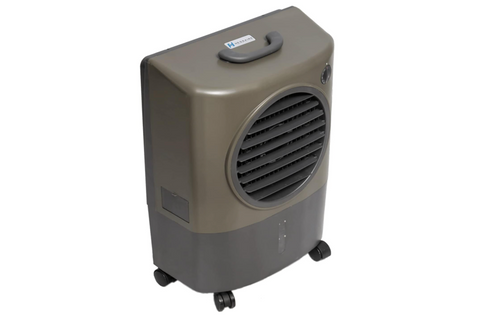 Hessaire MC18V Portable Evaporative Cooler, 1300 CFM, Green – Cools up to 500 sq. ft., 4.8-Gallon Tank, Energy Efficient