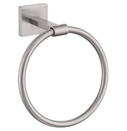 KOKOSIRI Bath Towel Holder Brushed Nickel Hand Towel Ring Bathroom Accessories Shower Towel Rack Stainless Steel Wall Mount, B3010BR