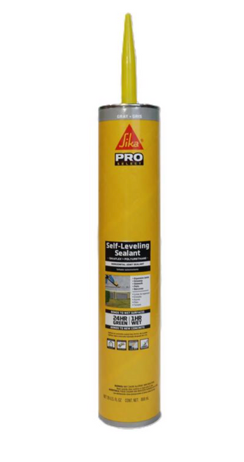 Sika Pro Gray Polyurethane Self-Leveling Sealant 29 oz. – Indoor/Outdoor Use with 36 Linear ft Coverage