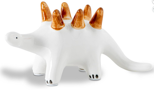Dinosaur Ring Holder For Jewelry Ring Holder Cute White Ceramic Ring Stand - Adorable Jewelry Display Stand For Rings