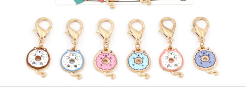 DoreenBeads Stitch Markers for Crocheting and Knitting, Alloy Enamel Crochet Marker Crochet Gifts for Knitting Weaving Sewing Accessories Quilting Jewelry Making