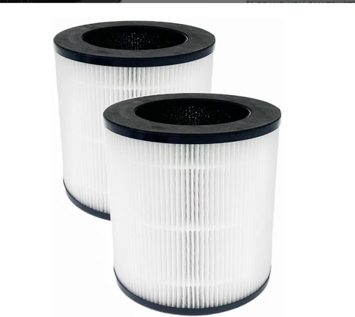 Replacement Filter Compatible with QUIETPURE Whisper KJFC15 Air Purifier H13 3-Stage Filtration High-efficiency Activated carbon,(2-Pack)