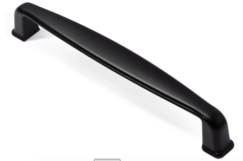 Black 5 Inch (128mm) Hole Center Cabinet Handles – 10 Pack Solid Alloy Round Cabinet Pulls, Modern Drawer Hardware for Kitchen, Bathroom, Dresser